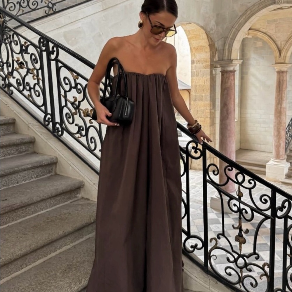 DISSH Chocolate Strapless Dress